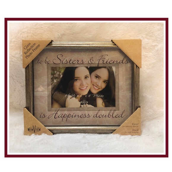 New View Other - New View “Sisters” Glass Reflection Photo Frame